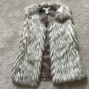 Faux fur vest